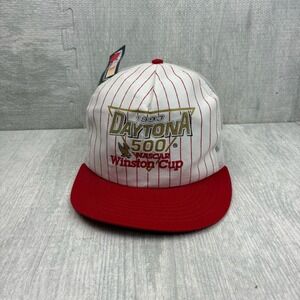 NWT Vintage 1993 Daytona 500 NASCAR Racing‎ Hat Cap Snapback White Striped Race